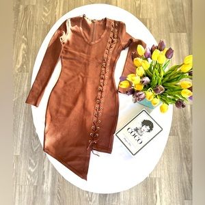 Brown Night out Dress